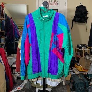 Vintage Windbreaker with retro style